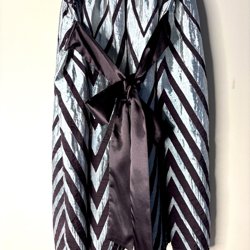 Sugar Lips Atelier Junior Dress In Brown And Shimmering Silver. Large. - Picture 5 of 6